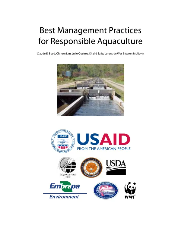 Best management practices for responsible aquaculture