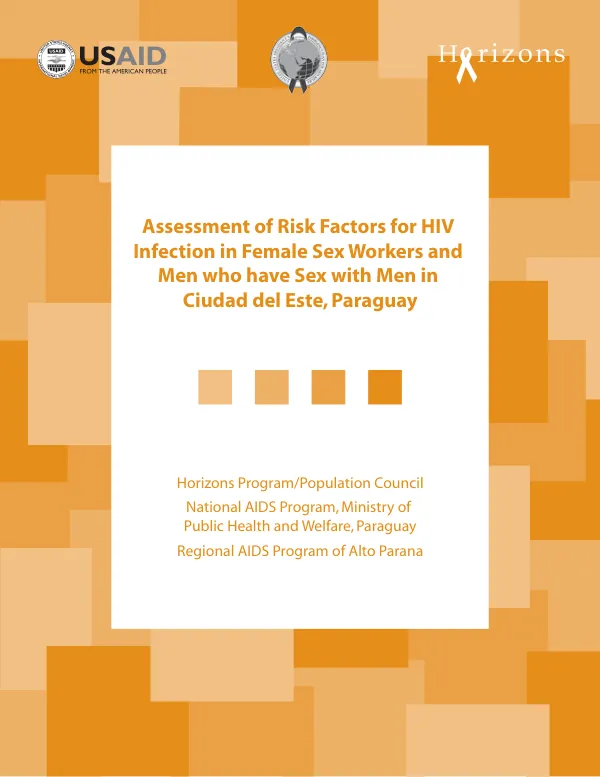 Assessment of risk factors for HIV infection in female sex workers and men who have sex with men in Ciudad del Este, Paraguay