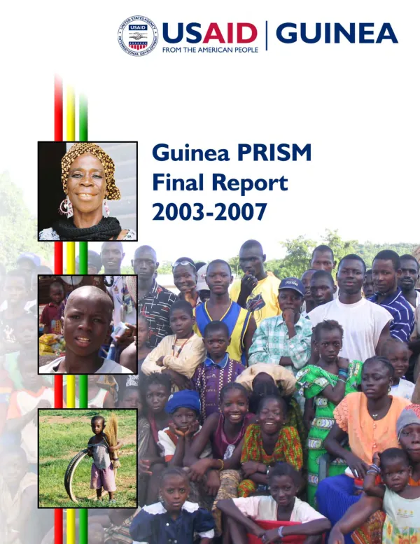 Guinea PRISM final report, 2003-2007