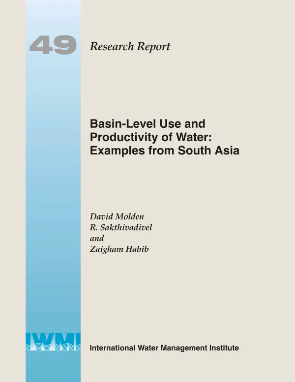 Basin-level use and productivity of water : examples from South Asia