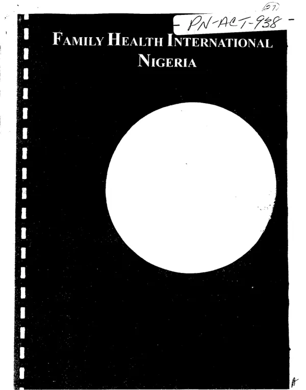 Report of rapid assessment in selected LGAs [local government areas], Kano State, Nigeria