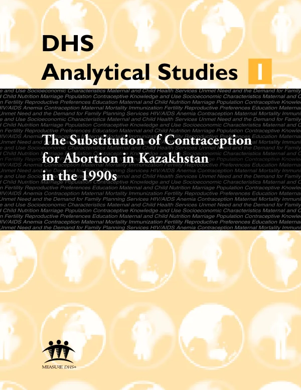Substitution of contraception for abortion in Kazakhstan in the 1990s