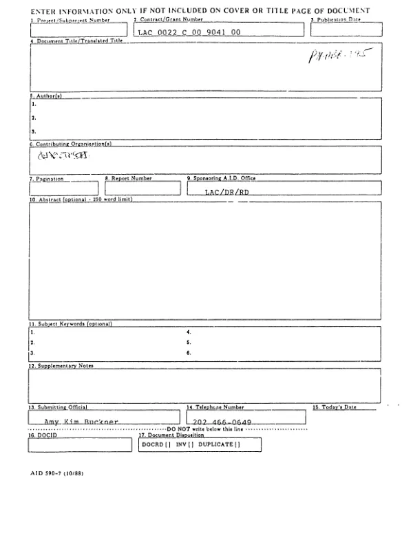 Grant no. 641-G-00-99-00294 : survey research on "attitudes to democracy and markets in Ghana" -- final performance report