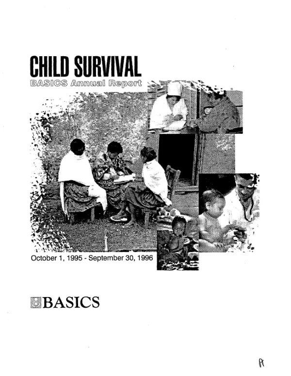 Child survival : 1995-96 BASICS annual report