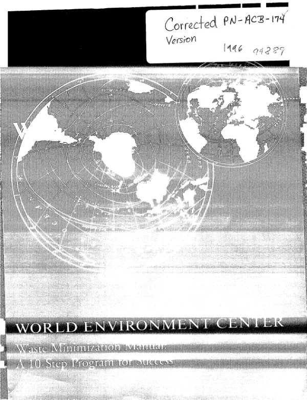 Waste minimization manual : a 10-step program for success