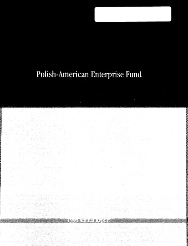 Polish-American Enterprise Fund : 1996 annual report