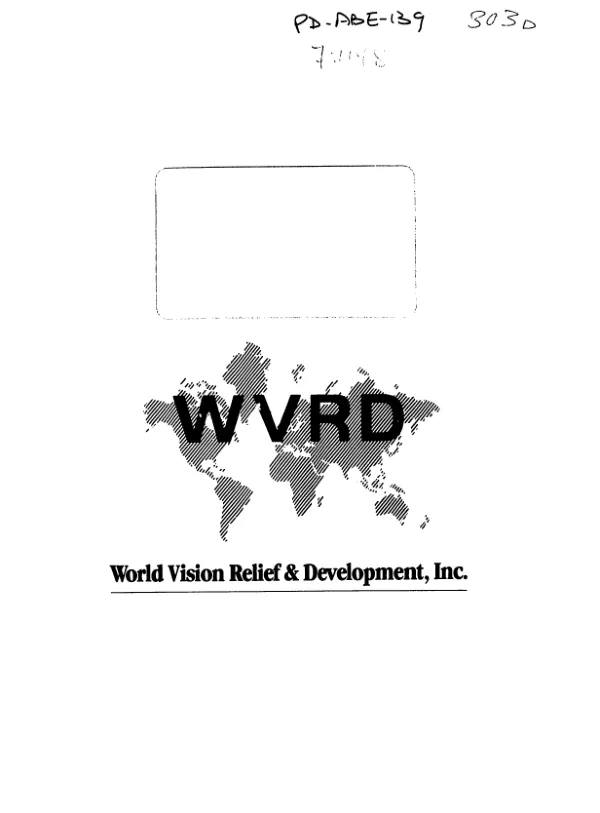 Final evaluation report : Loitokitok child survival project, Kenya