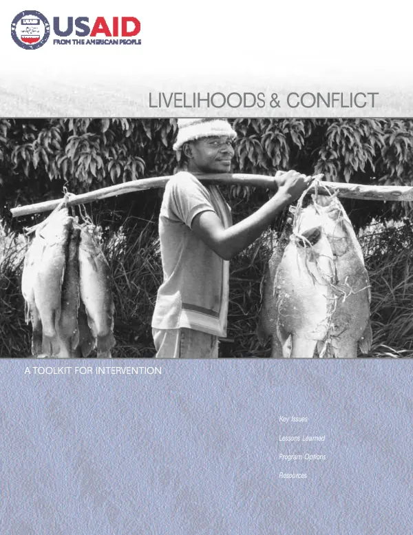 Livelihoods & conflict : a toolkit for intervention