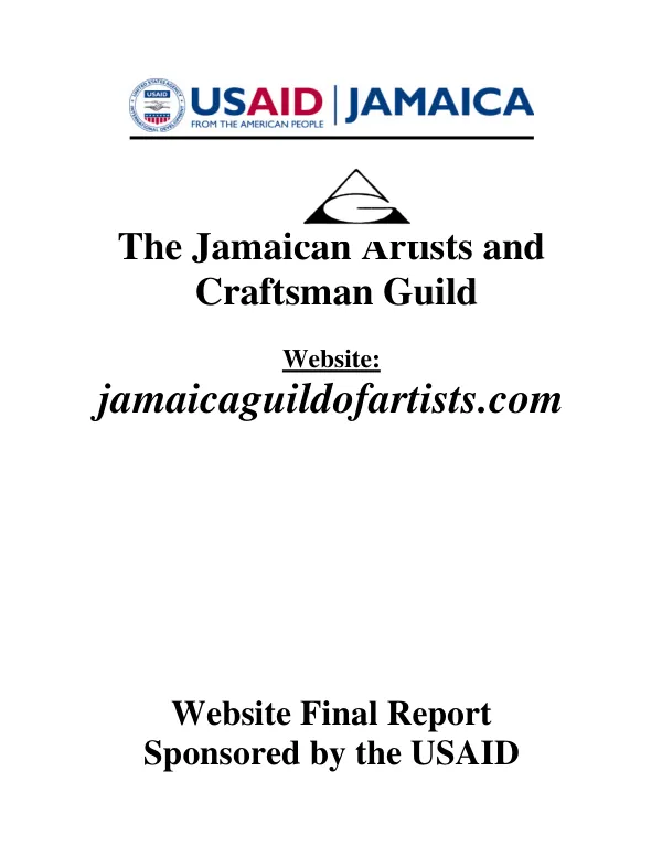 The Jamaican Artist and Craftsman Guild : website final report