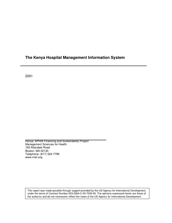 Senegal program : interventions, achievements, and lessons learned