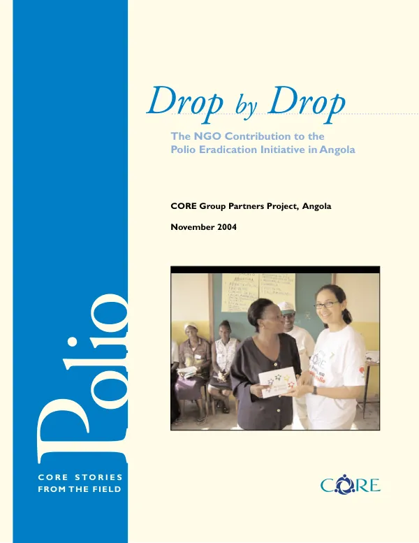 Drop by drop : the NGO contribution to the polio eradication initiative in Angola