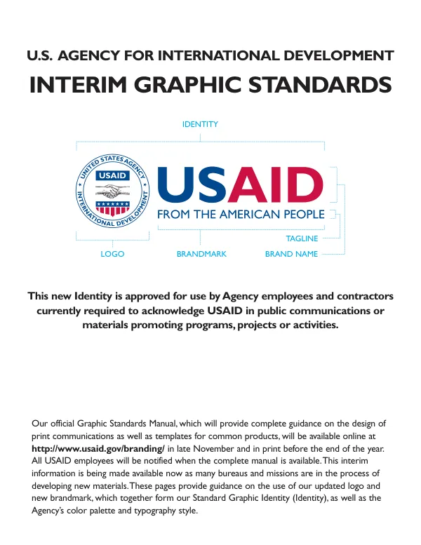 U.S. Agency for International Development interim graphic standards