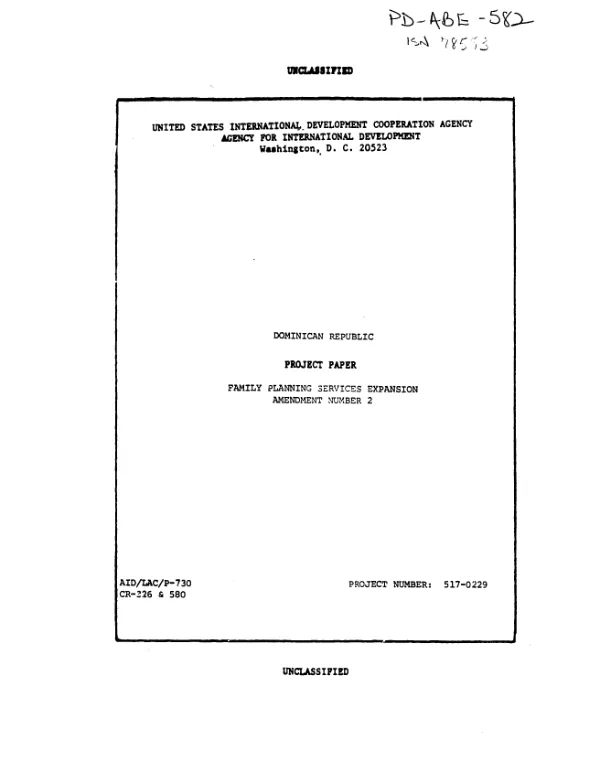 Family planning services expansion : amendment no. 2