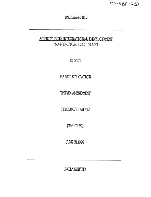 Basic education : amendment no. 3
