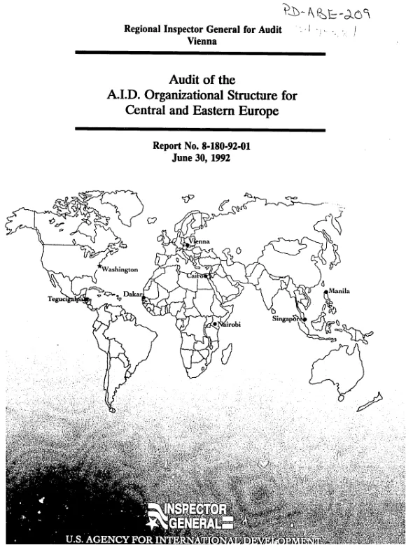 Audit of the AID organizational structure for Central and Eastern Europe