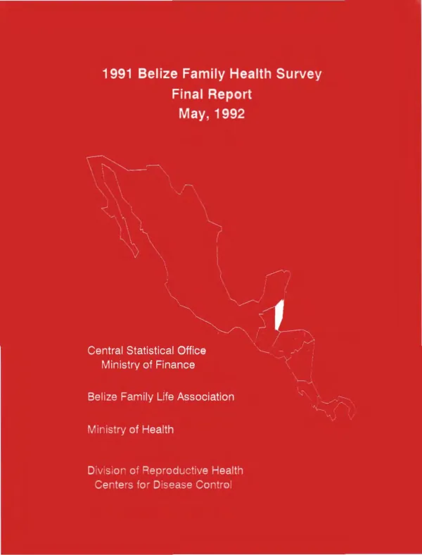 1991 Belize family health surey : final report