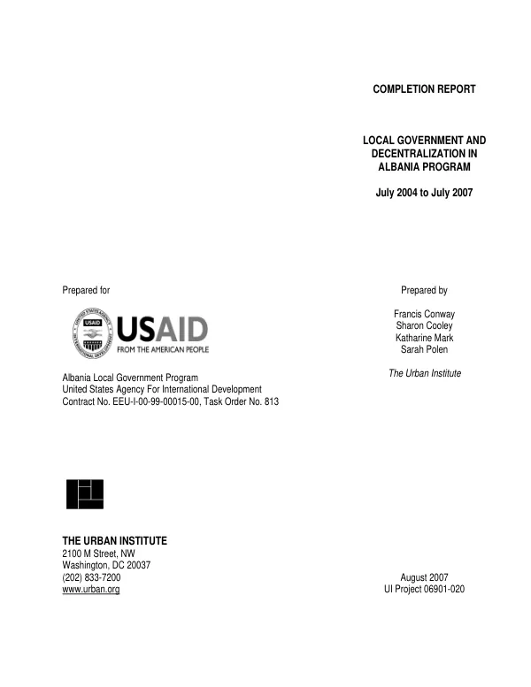 Mid-term evaluation : vector biology and control II project (DPE-5984-C-00-9030 and 9031)