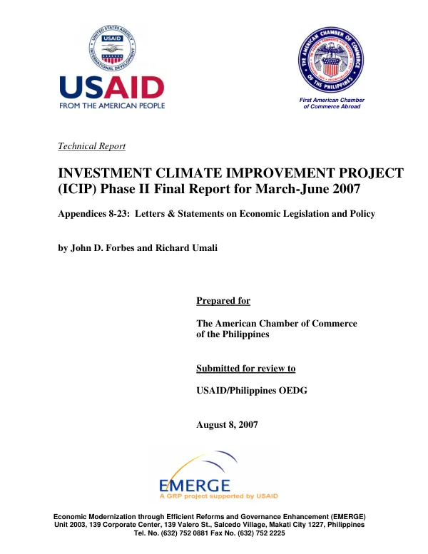 Primary and secondary markets for government securities : some policy recommendations -- USAID/Egypt