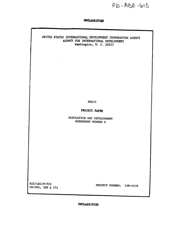 Population and development : amendment no. 4