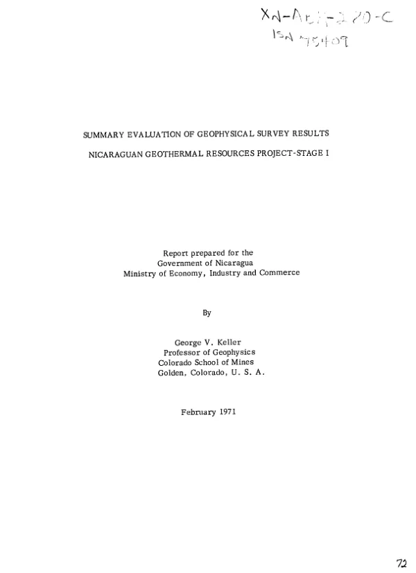 Summary evaluation of geophysical survey results