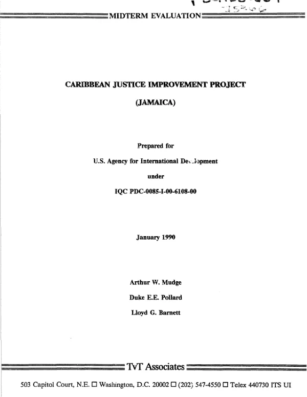 Caribbean justice improvement project (Jamaica)