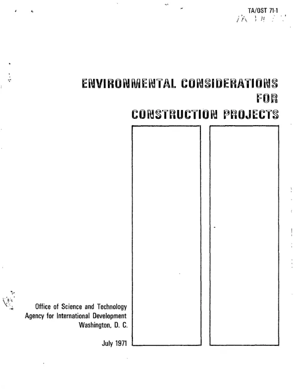 Environmental considerations for construction projects