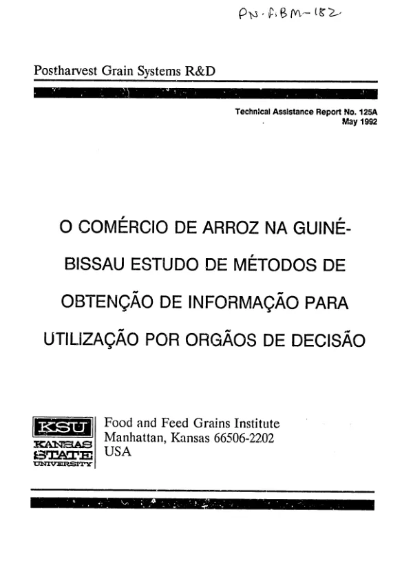 BIFAD study of AID"s professional agricultural manpower