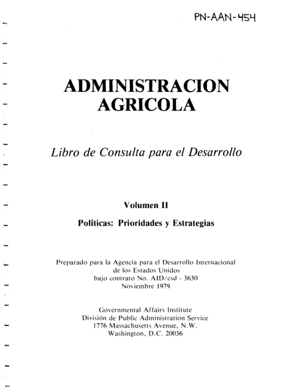 Politicas : prioridades y estrategias