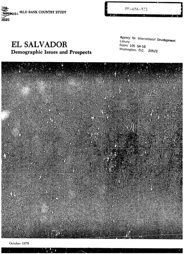El Salvador : demographic issues and prospects
