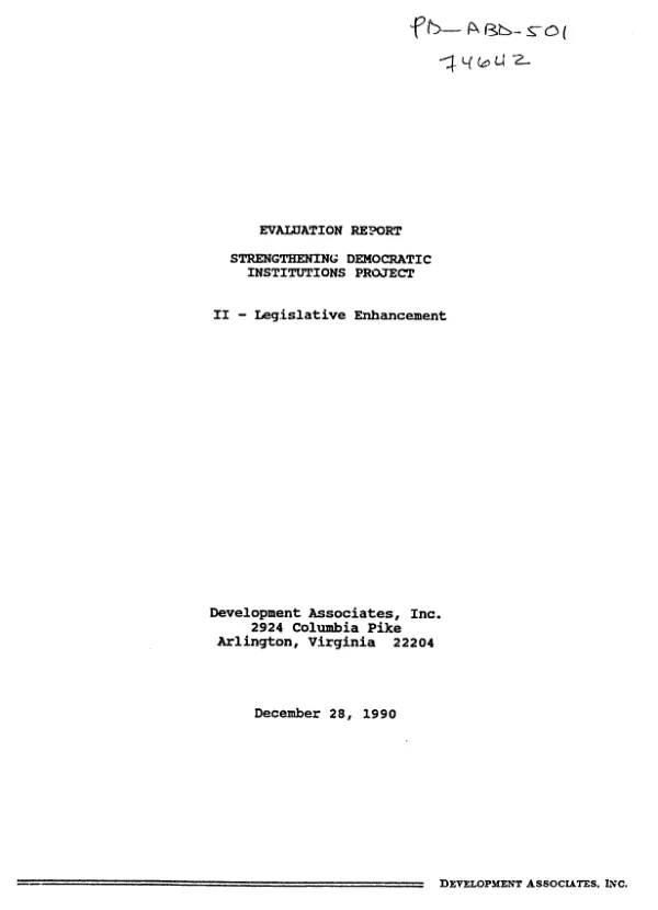 Legislative enhancement
