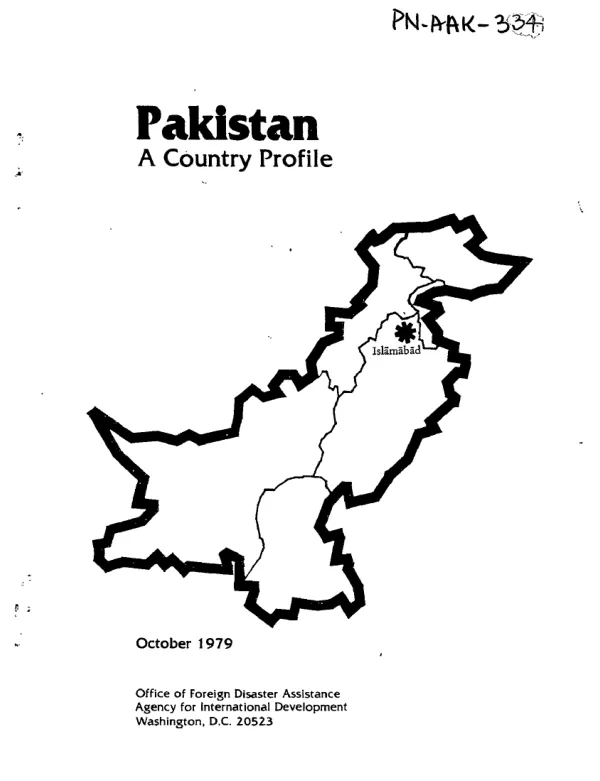 Pakistan : a country profile