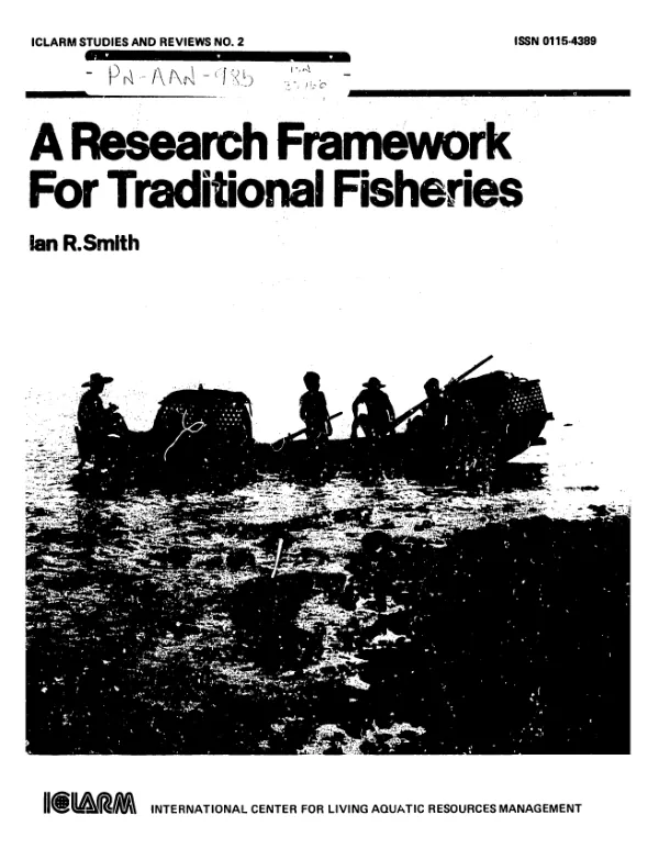 Research framework for traditional fisheries