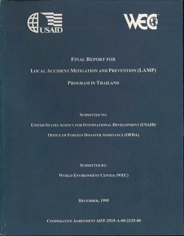 Assessment of the Moroccan "Petit Bidonville" upgrading program and a proposal for U.S.A.I.D. role