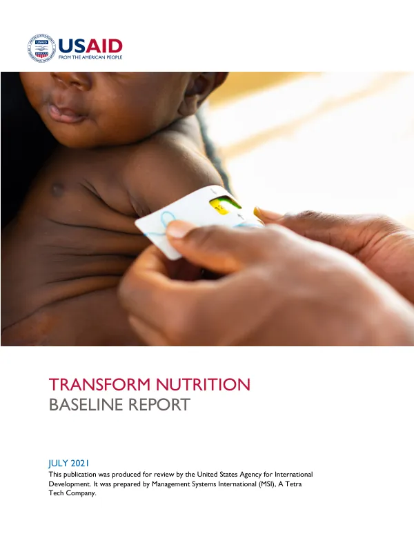 Transform nutrition baseline report