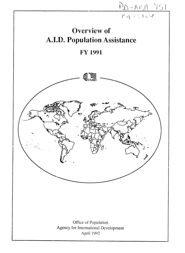 Overview of AID population assistance : FY 1991
