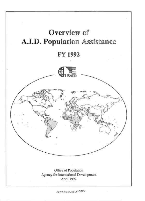 Overview of AID population assistance, FY 1992
