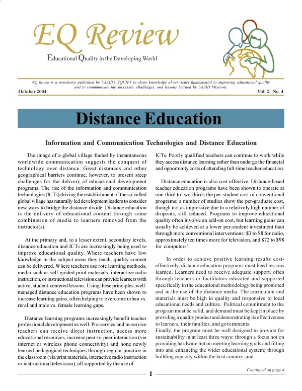 Distance education
