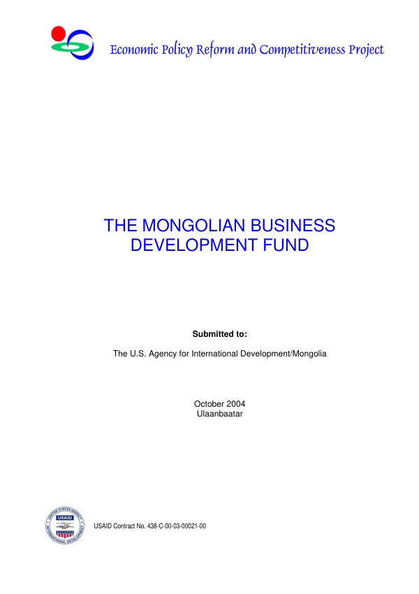 Mongolian business development fund