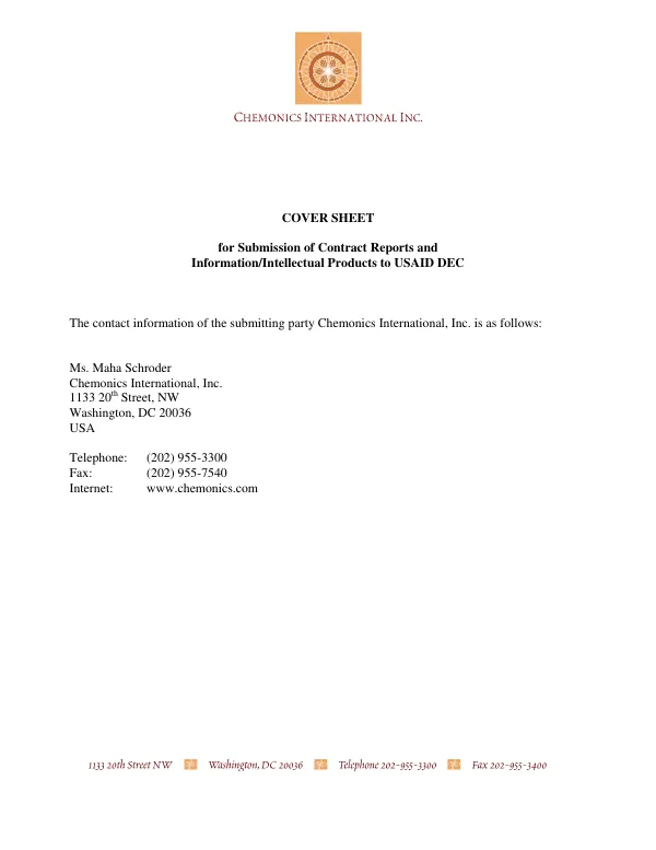 Consolidation of customs recommendations : final report