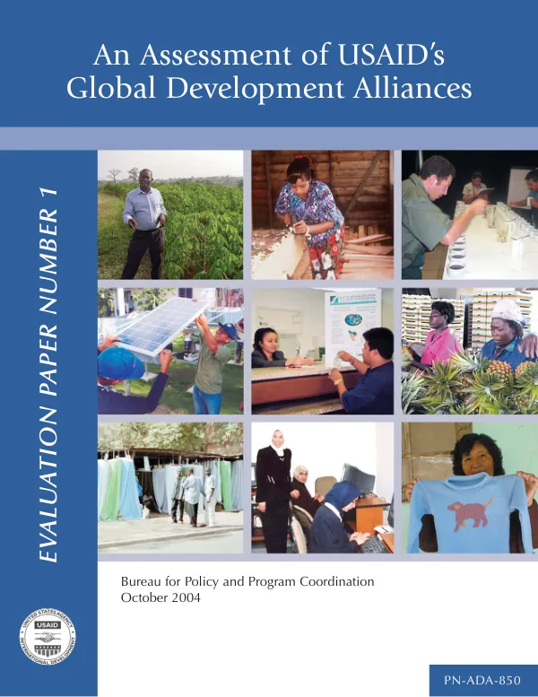 An assessment of USAID"s global development alliances