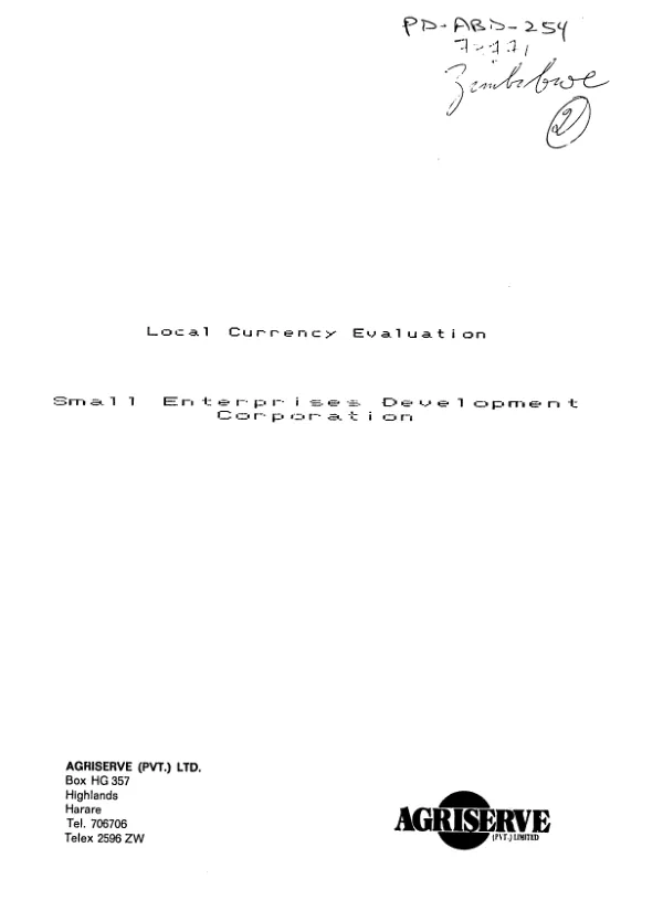 Small Enterprise Development Corporation