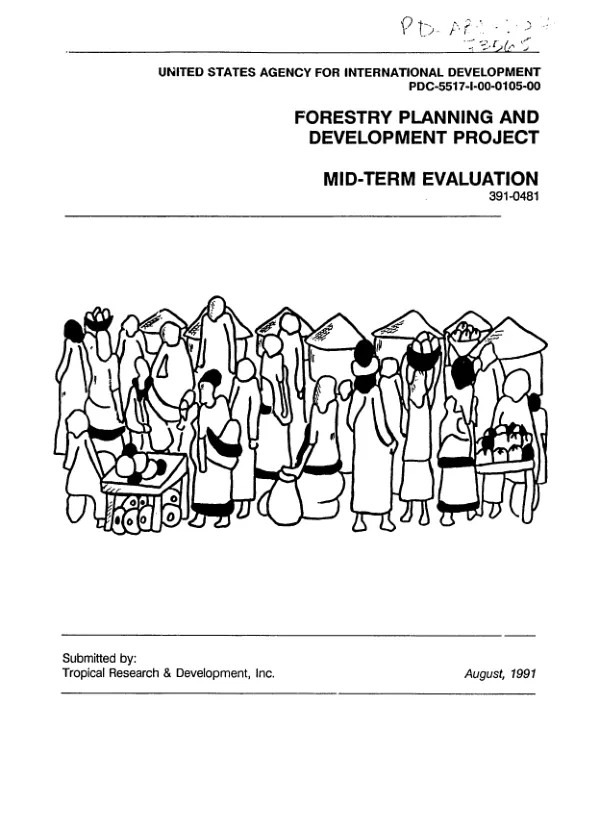 Forestry planning and development project : mid-term evaluation
