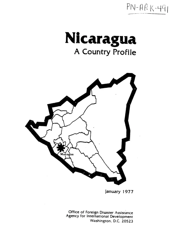 Nicaragua : A country profile