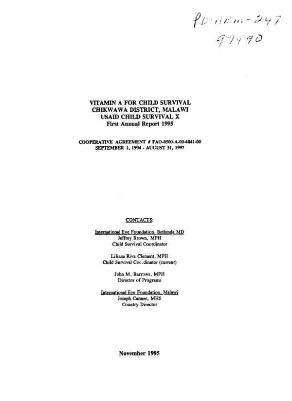 AID grant no. AID/DSAN-XII-G-0153 to Oklahoma State University for support under Title XII strengthening grants project