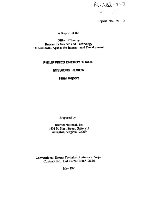 Philippines energy trade missions review