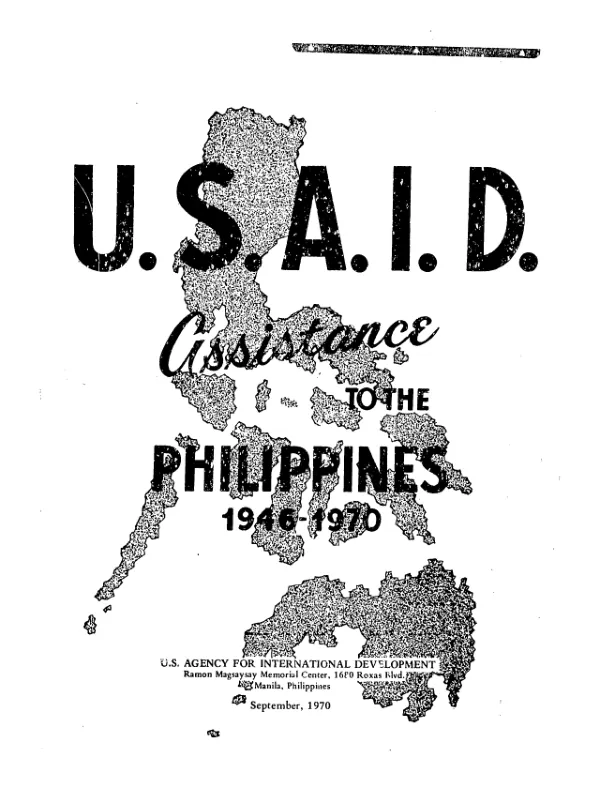 USAID assistance to the Philippines, 1946-1970
