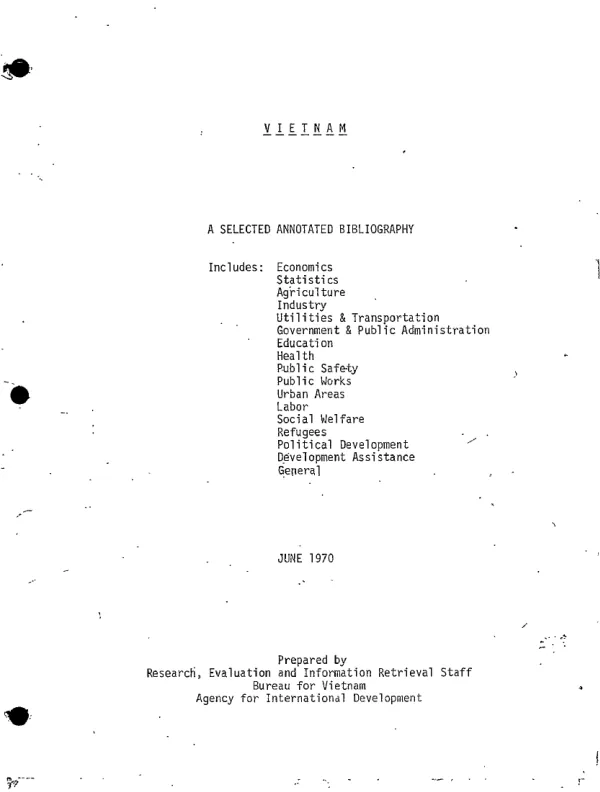 Vietnam : a selected annotated bibliography