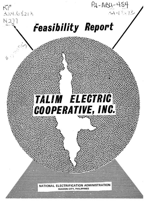 Talim Electric Cooperative, Inc. : loan - feasibility and engineering study