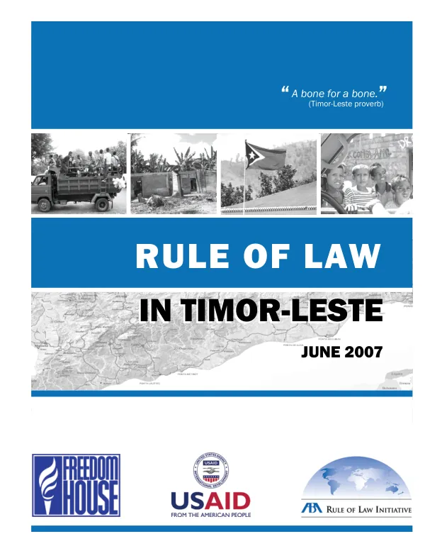 Rule of law in Timor-Leste