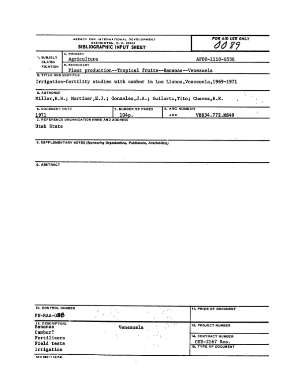 TechnoServe/USAID/PVC matching grant : final evaluation -- cooperative agreement no. HFP-A-00-01-00022-00 : "extending globalization"s opportunities to the rural poor"